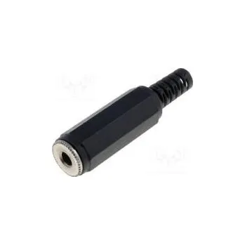 Audio kabel Zástrčka Jack 3,5mm zásuvka mono s vývodkou přímý na kabel