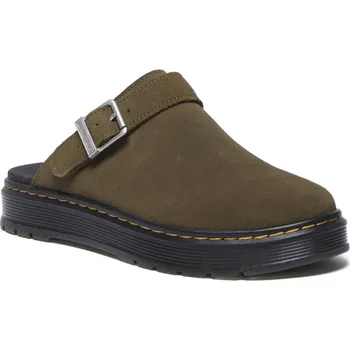 Dámská obuv Sandály z Dr. Martens - Semišové boty Brookline Mules DMs Olive Bronx - olivová