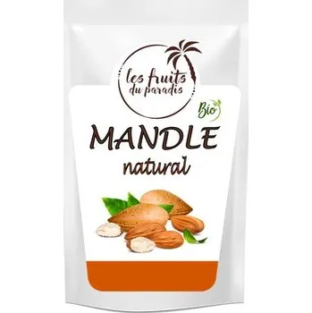 Sušená potravina Mandle natural Bio 1 kg LES FRUITS DU PARADIS