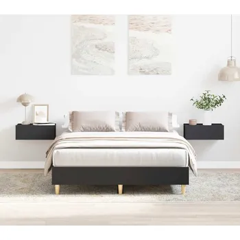 Postel vidaXL Rám postele bez matrace 120x190 cm kompozitní dřevo [861075] Barva: Černá