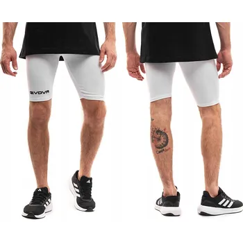 Pánské kraťasy Kraťasy Givova Bermuda Skin bílé - L