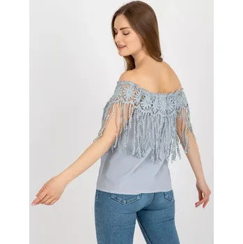 Dámská košile Halenka AT BZ 1801.87 šedá M/L