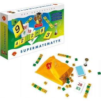 Desková hra Stolní hra SOVA MĄDRA GŁOWA SUPERMATEMATIK – hra pro logické myšlení, vzdělávací hry, vzdělávací sada, rozvojová HRAČKA, hry pro děti, vzdělávací hračky od Alexander