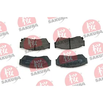 Brzdová destička Sada brzdových destiček, kotoučová brzda SAKURA 600-80-7000