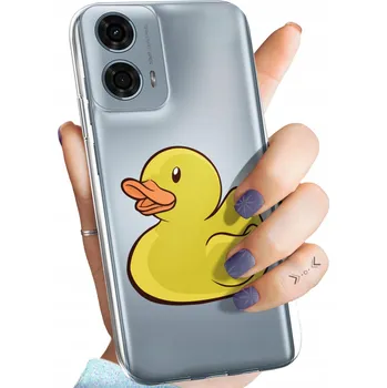 Pouzdro na mobilní telefon Zadní Kryt Hello Case pro MOTOROLA MOTO G24 / MOTO G04 žlutý