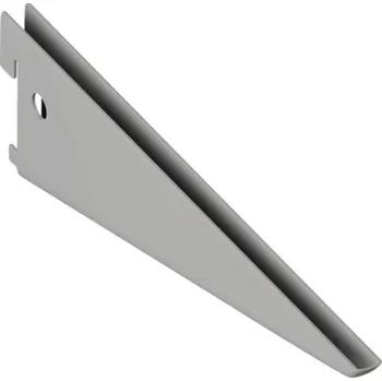 U Konzola 2 drážky, D 220 mm, stříbrná