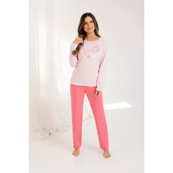 Pánská móda DÁMSKÉ PYŽAMO 705 BIG J/25 Růžová 3xl