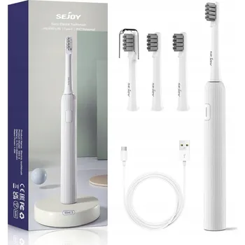 Elektrický zubní kartáček Sejoy Elektrický sonický kartáček + 4 náhradní hlavice DÁREK