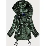 Zelená krátká dámská zimní bunda s ledvinkou (omdl-018) odstíny zelené S (36)