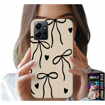 Pouzdro na mobilní telefon POUZDRO pro Xiaomi Note 12 4G - Béžové Mašle Stužka Módní