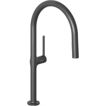 Vodovodní baterie KLUDI - Reef Dřezová baterie s výsuvnou sprškou, matná černá 508516675