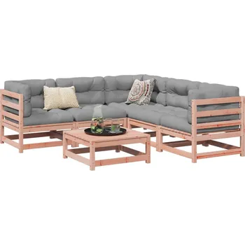 Zahradní lavice zahrada-XL 6dílná zahradní sedací souprava masivní dřevo douglasky 3299443