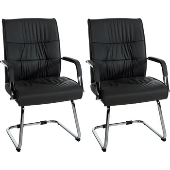 Barová židle LRCZ Sada 2 návštěvnických židlí Sievert Barva: černá