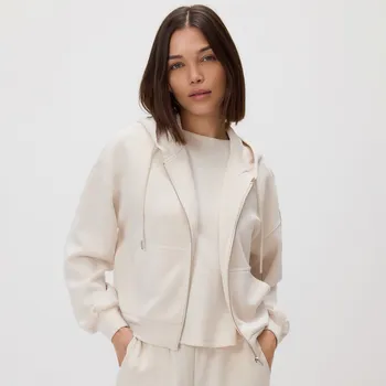 Dámská mikina Reserved - Mikina oversized - béžová - 688GA-08X - 688GA-08X-L-2