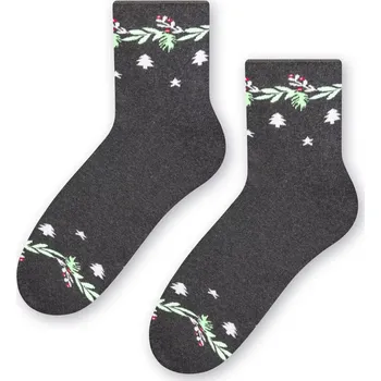 Ponožky 123-034 Melange Graphite - Steven 35/37