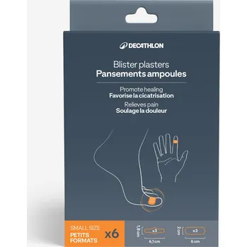 Zdravotnický materiál DECATHLON Náplast proti puchýřům malý formát 6 ks