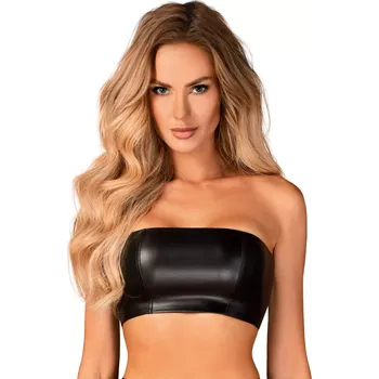 Jedinečný top Hermeza top black - Obsessive černá XL