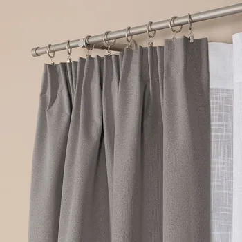 Dekorační zatemňující závěs SUPER BLACKOUT TAPE s řasící páskou šedá color 009 (cena za 1 kus) 140x250 cm 100% stínění Mybesthome