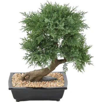 umělá květina Umělý Bonsai Juniperus v květináči deluxe, 55cm