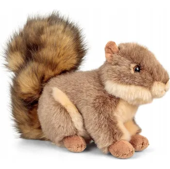 plyšák Plyšová veverka Animigos plyšová hračka s reálným vzhledem