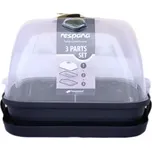 Černý plastový zahradní sadbovač GH76 - délka 25,7 cm, šířka 19,5 cm, výška 19 cm - 20067475