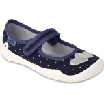 114Y545 31 - dívčí balerínky Befado tm.modré,srdce 114Y545_32