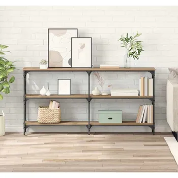 Konzolový stolek vidaXL Konzolový stolek Artisanový dub 150 x 29 x 75 cm [882218]