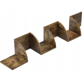 police Nástěnná police ořech moderní závěsná