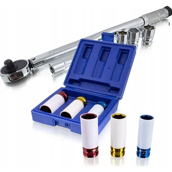 Klíč DYNAMOMETRICKÝ KLÍČ S RAČNOU + SADOU NÁSTRČNÝCH HLAVIC