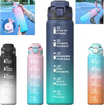 LÁHEV LAHEV NA PITÍ NA VODU 1000 ML S SPORTOVNÍ MOTIVAČNÍ ODMĚRKOU 1 L NA VÝŽIVU