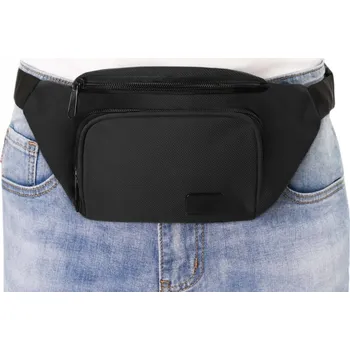 Ledvinka Ledvinka Pako Jeans černá syntetická se 2 kapsami na zip