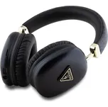 Guess PU Leather 4G Triangle Logo Bluetooth Stereo Headphone, černá