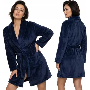 Dámský župan Dámský huňatý župan Comfort Soft MB SOPHIA Tmavě modrá XL