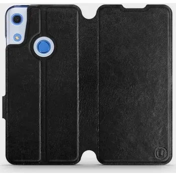 Pouzdro na mobilní telefon Flipové pouzdro Mobiwear - Huawei Y6S / Honor 8A - Černé a šedé - VÝPRODEJ (Knížkové flip pouzdro, obal, kryt na mobil Huawei Y6S / Honor 8A - Černé a šedé, materiál Umělá kůže + TPU - ochrana 360°, stojánek, silikonová vanička, magnetické zavírání)