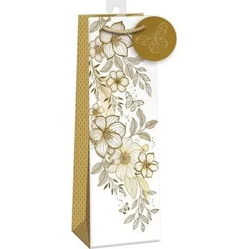 Dárková taška ARGUS Dárková papírová taška LUX na víno (13 x 37.5 cm) 07390198h