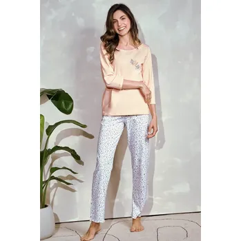 Pánské pyžamo Dámské pyžamo Ariella 3240 S-XL Meruňka XL