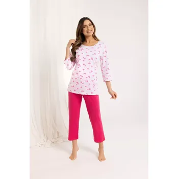 Pánská móda DÁMSKÉ PYŽAMO 720 J/25 Růžová XL