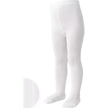 DÍVČÍ VZOROVANÉ KOSTKOVANÉ PUNČOCHÁČE JOY 071 bílá 104-110