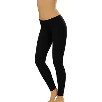 Dámská móda Italská móda Dlouhé legíny barva: černá 2XL