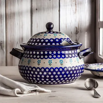 Polévková mísa BOLESŁAWIEC GU-1004 DEK. 168A 3 l – keramická, polévková mísa