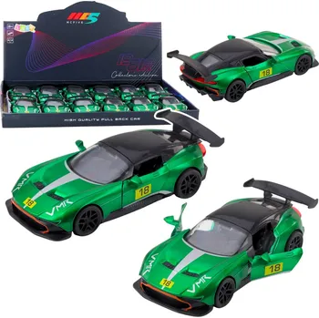 autíčko LEAN Toys Sportovní auto – kovové, závodní, otevírací dveře, zelené, 1:32