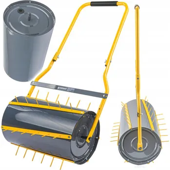 Kultivátor Powermat Zahradní válec / aerátor trávníku 35 l | 50 cm | kolce pro provzdušnění