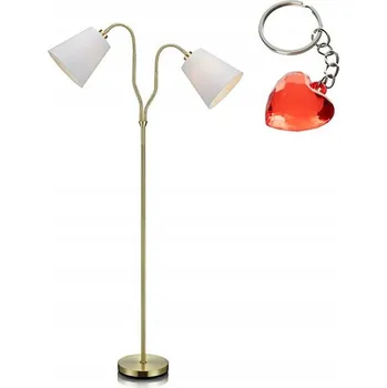 Stojací lampa Stojací lampa Markslöjd Modena E27 60 W bílá, zlatá