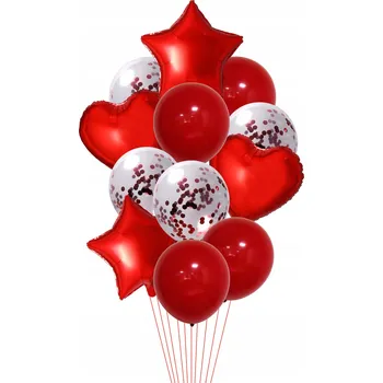 Obraz Balón červený srdce na vzduch nebo helium 46 cm