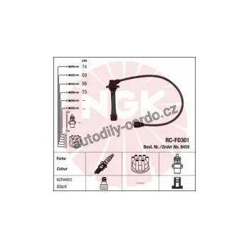 Zapalovací kabel Sada kabelů pro zapalování NGK RC-FD301