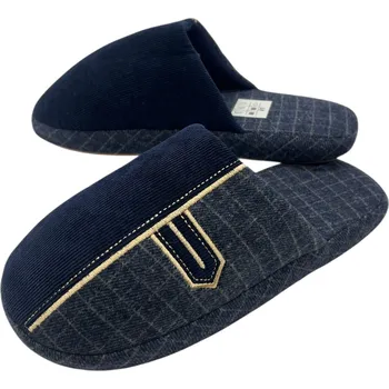 Pánské pantofle Adcz Pánské modré domácí papuče 04 Barva: Modrá, Velikost: 41