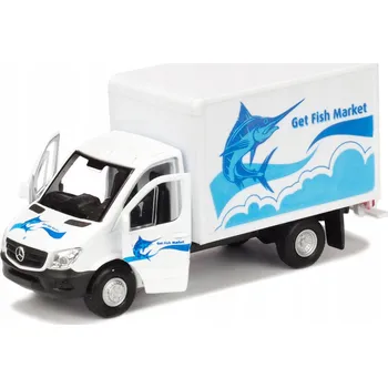 autíčko Welly Mercedes-Benz Sprinter Skříňová Dodávka 1:34