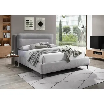 Postel Signal Manželská postel NIKOZJA RAVEN 160 x 200 cm | světle šedá