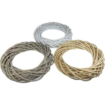 Věnec Věnec proutěný pr.40 cm mix barev Barva: Šedá