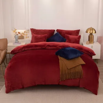 Povlečení POVLEČENÍ 220x200 PLUSZOVÉ FLEECE HRUBÉ TEPLÉ MĚKOUČKÉ ZIMNÍ MEDVÍDEK